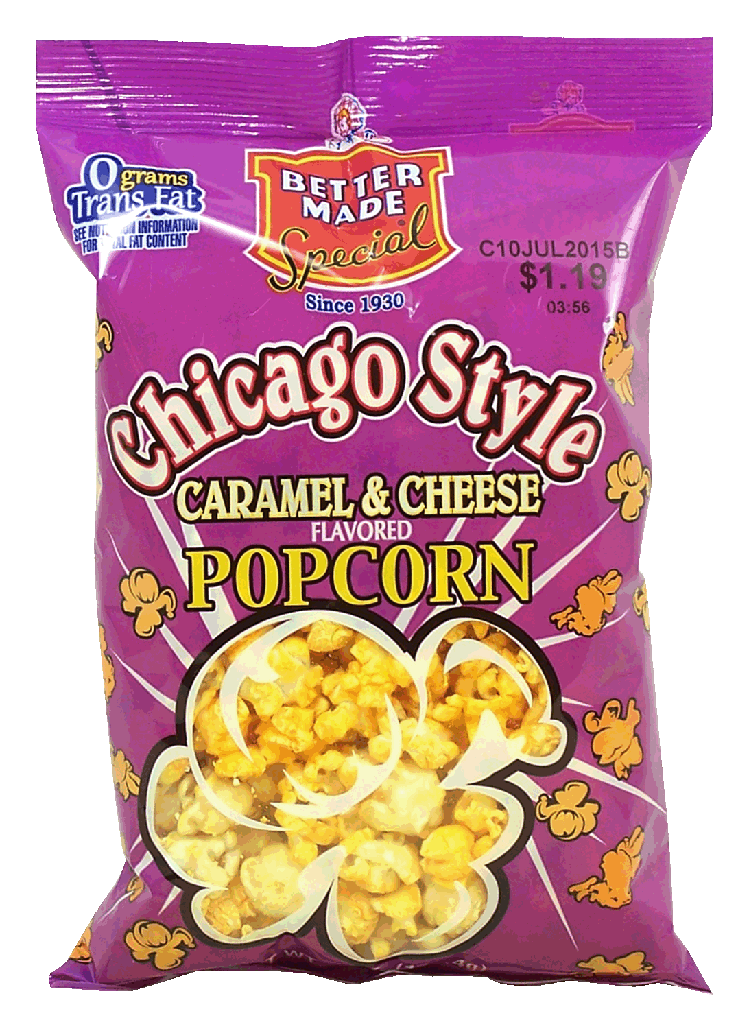 Better Made&nbsp;Chicago Style&nbsp;caramel & cheese flavored popped popcorn Full-Size Picture